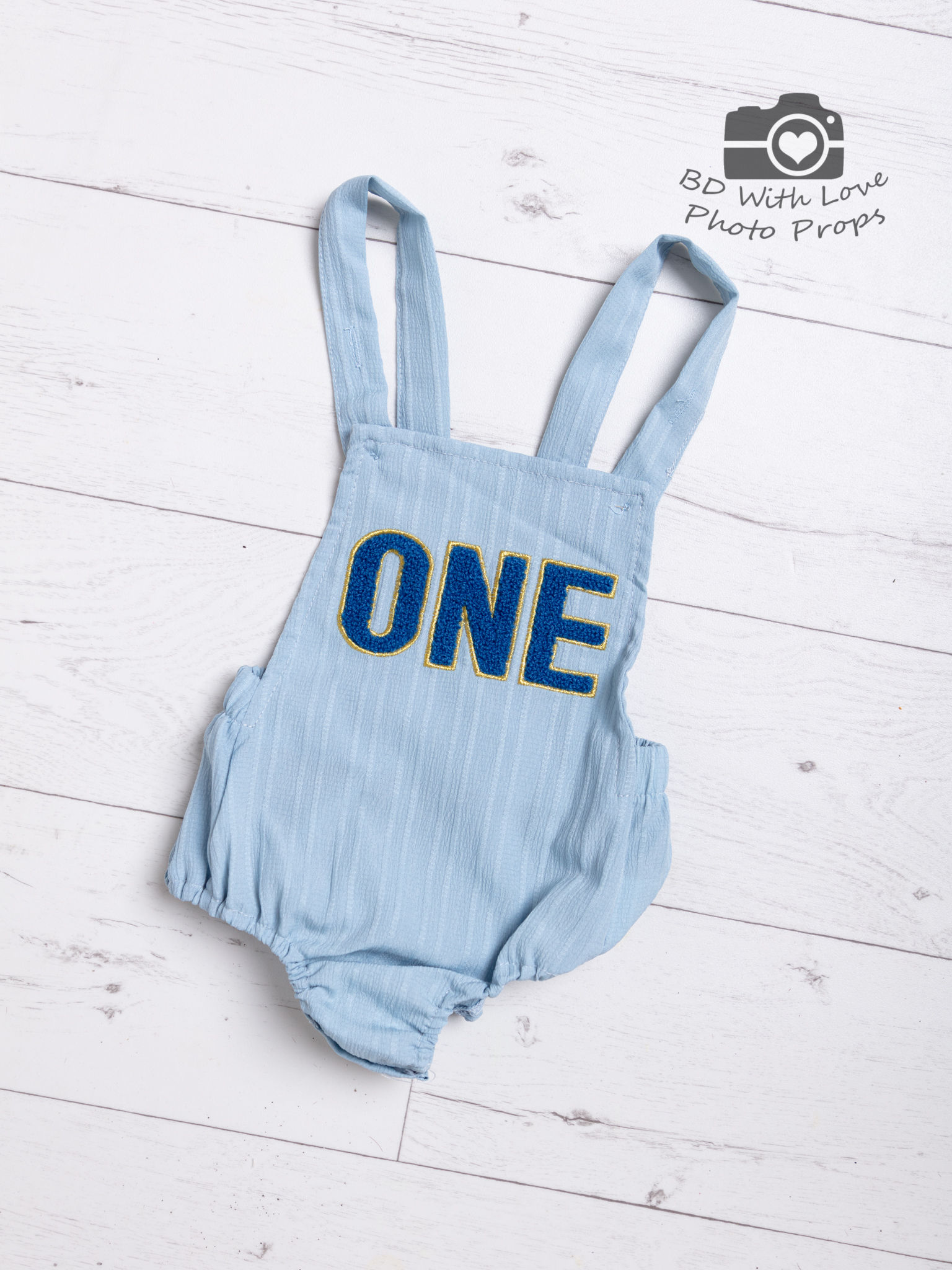 Blue 'ONE' Outfit - 12m