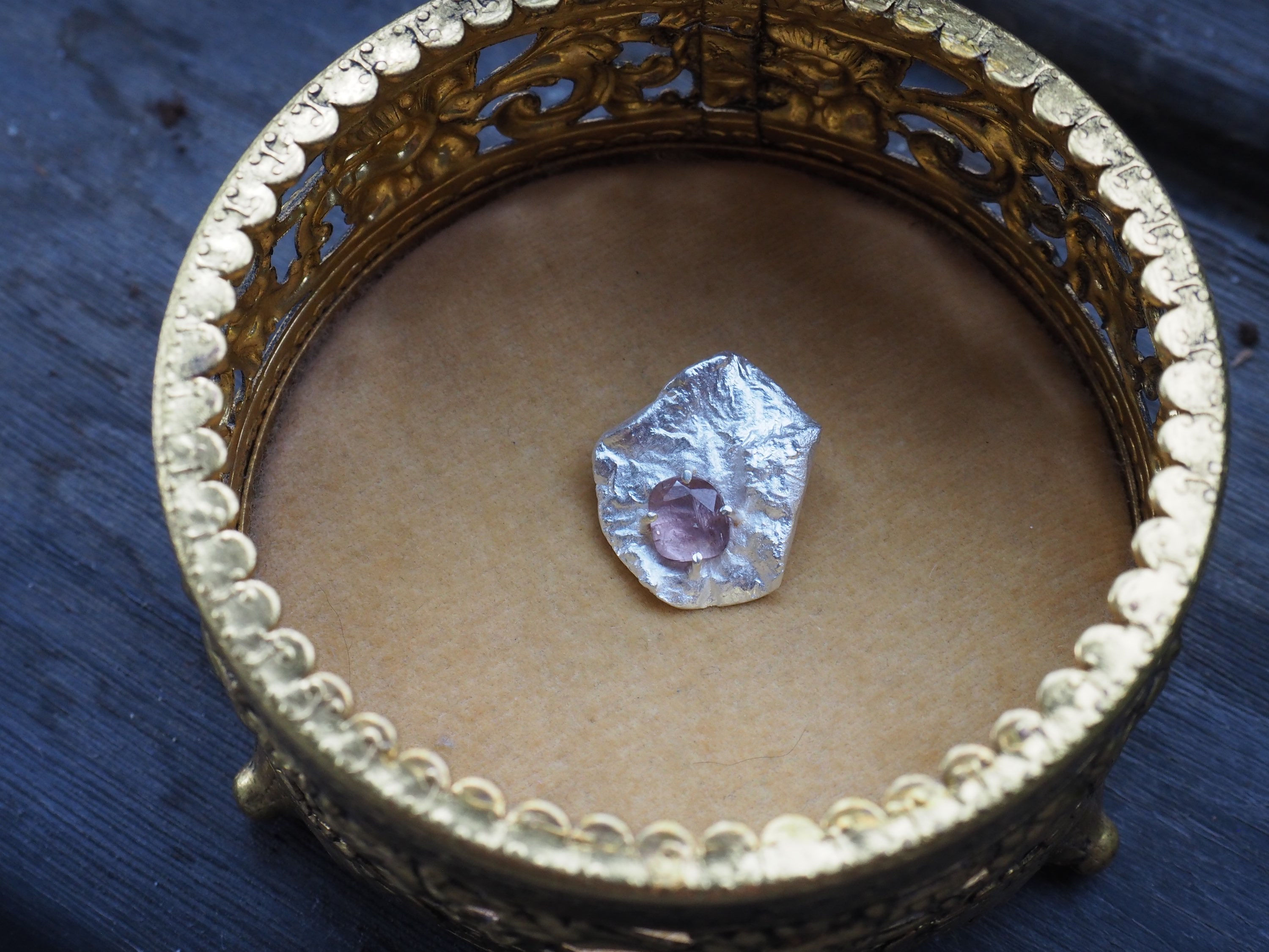 Tourmaline and Sterling Silver Pendant