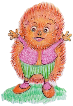 herisson crayon de couleur