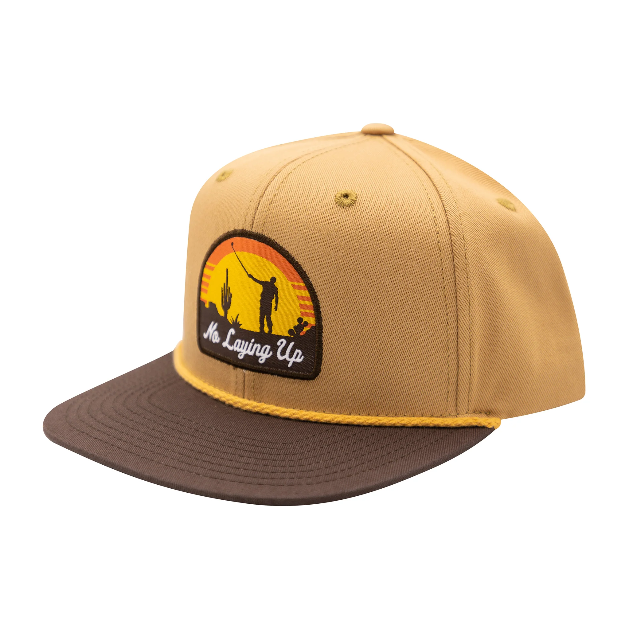 NLU "Sun's Up" Patch Hat - Desert Edition | Brown/Orange/Gold on Tan