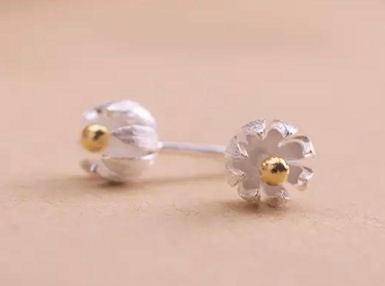 Lotus Flower Earrings