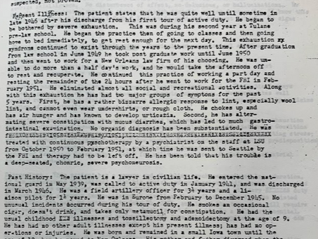 Garrison's Psychiatric Report