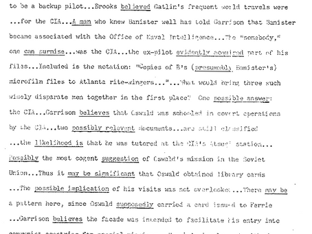 Sylvia Meagher's Excerpts from Turner's Article on Jim Garrison