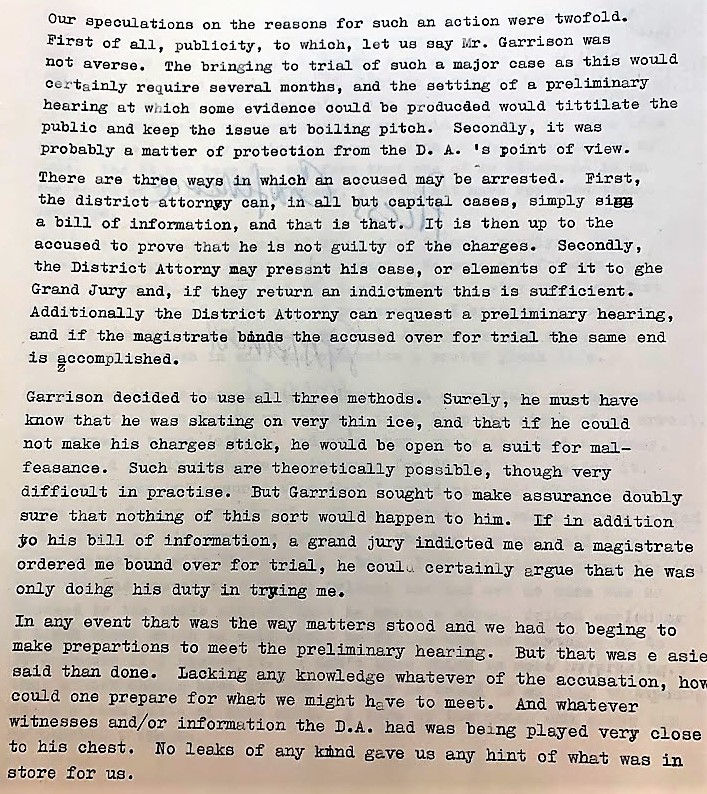 Preliminary hearing picture