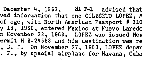 Was Gilberto Policarpo Lopez an Assassin or a Patsy?