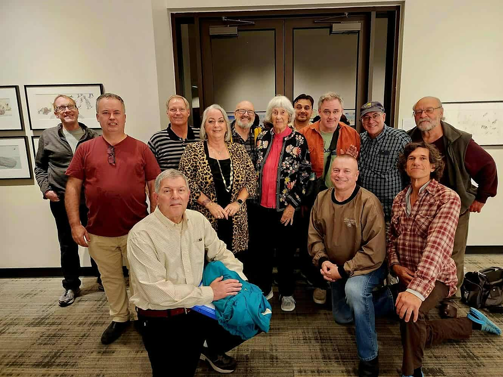 And here we all are at Ruth's talk at the Irving Arts Center.