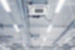 Ceiling mounted cassette type air condition units with other parts of ventilation system l