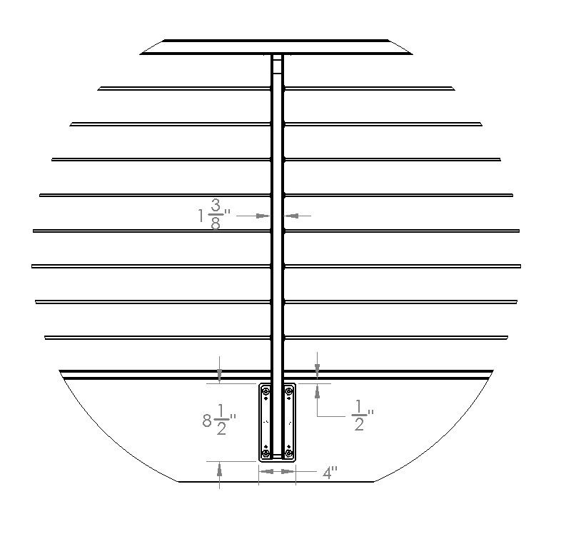 Thumbnail: Standard 36" Side Mount Post Set