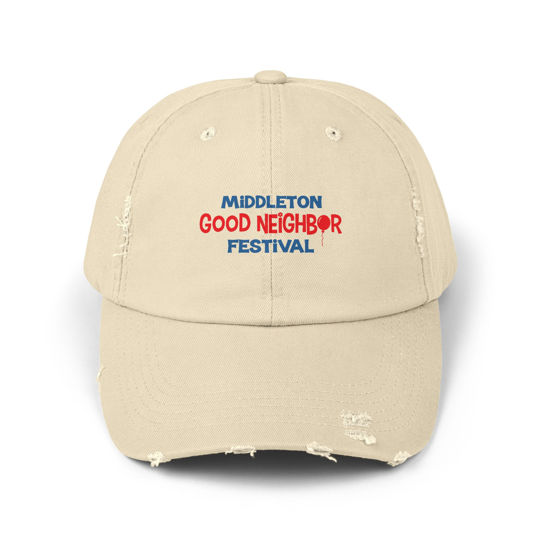 The cap is distressed. You? You're living it up at Good Neighbor Festival