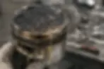 carbon buildup inside high mileage 1nz-fe engine piston
