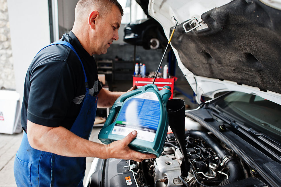 engine oil condition check before installing a used engine