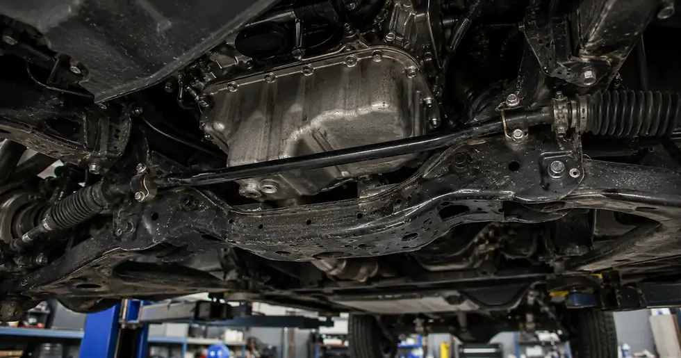 Ford F-150 oil pan and crossmember clearance
