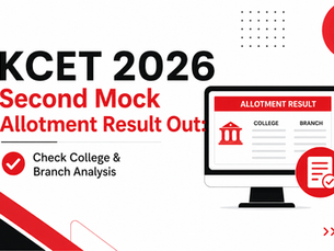 KCET 2026 second mock allotment result and college branch analysis