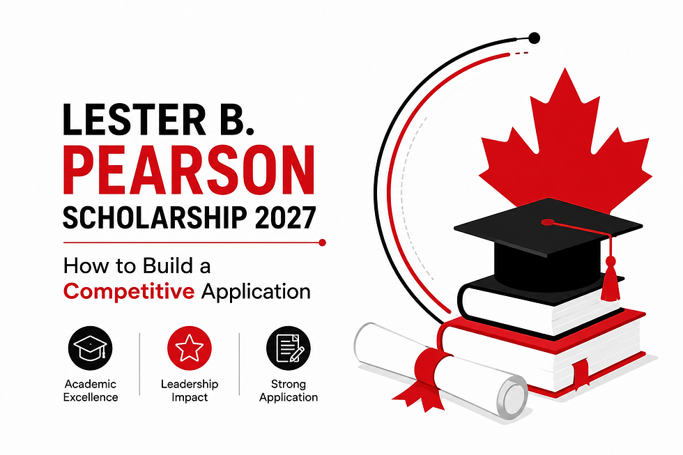 Lester B Pearson Scholarship 2027 application guide