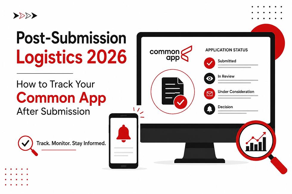 Track Common App after submission 2026 dashboard illustration