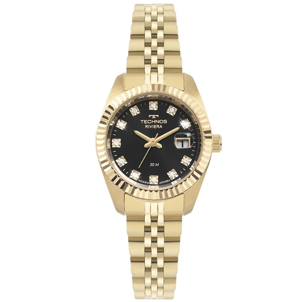 Relógio Technos Feminino Riviera Dourado 2015CEL/1P