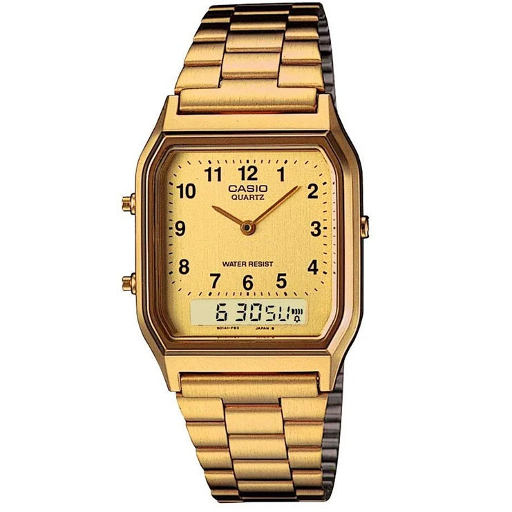 Relógio Unisex Anadigi Casio Vintage AQ-230GA-9BMQ