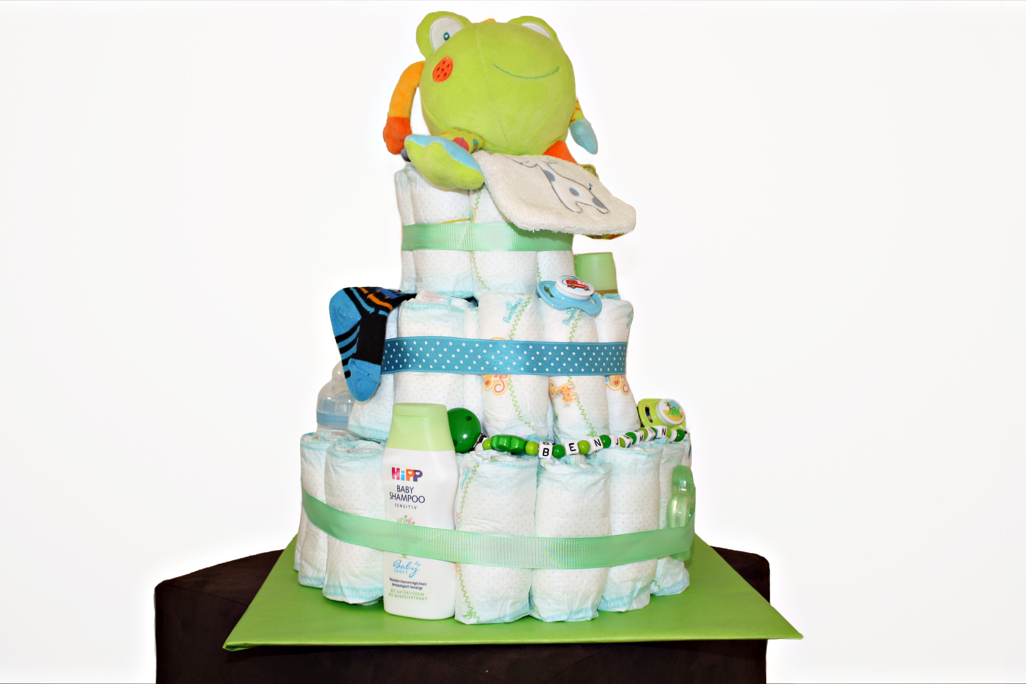 windelheld.ch Nuggikette Windeltorte Windelgeschenk