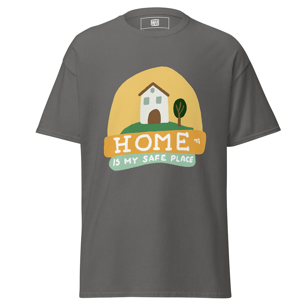 Miniatura: Home is my safe space introvert inspired illustrated t-shirt