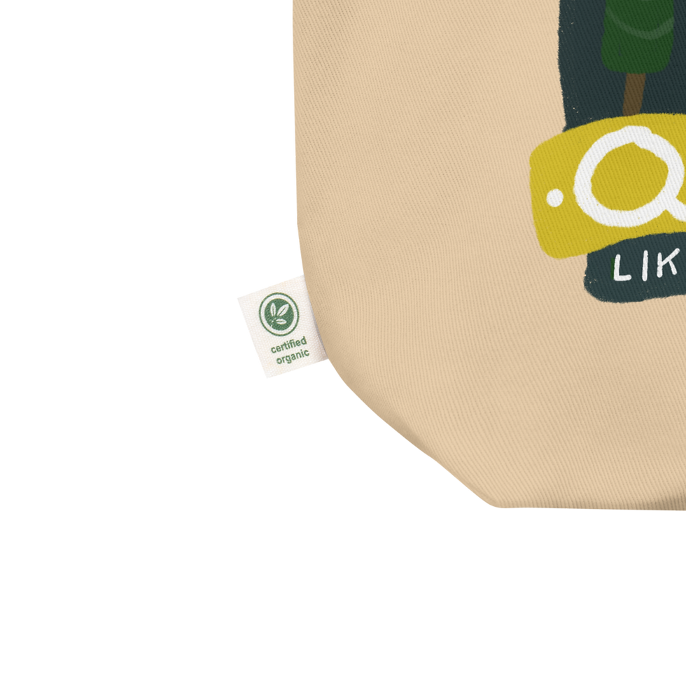 Miniatura: Borsa tote motivazionale illustrata con tema foresta notturna