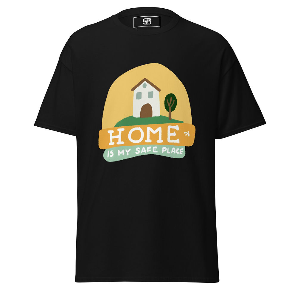 Miniatura: Home is my safe space introvert inspired illustrated t-shirt