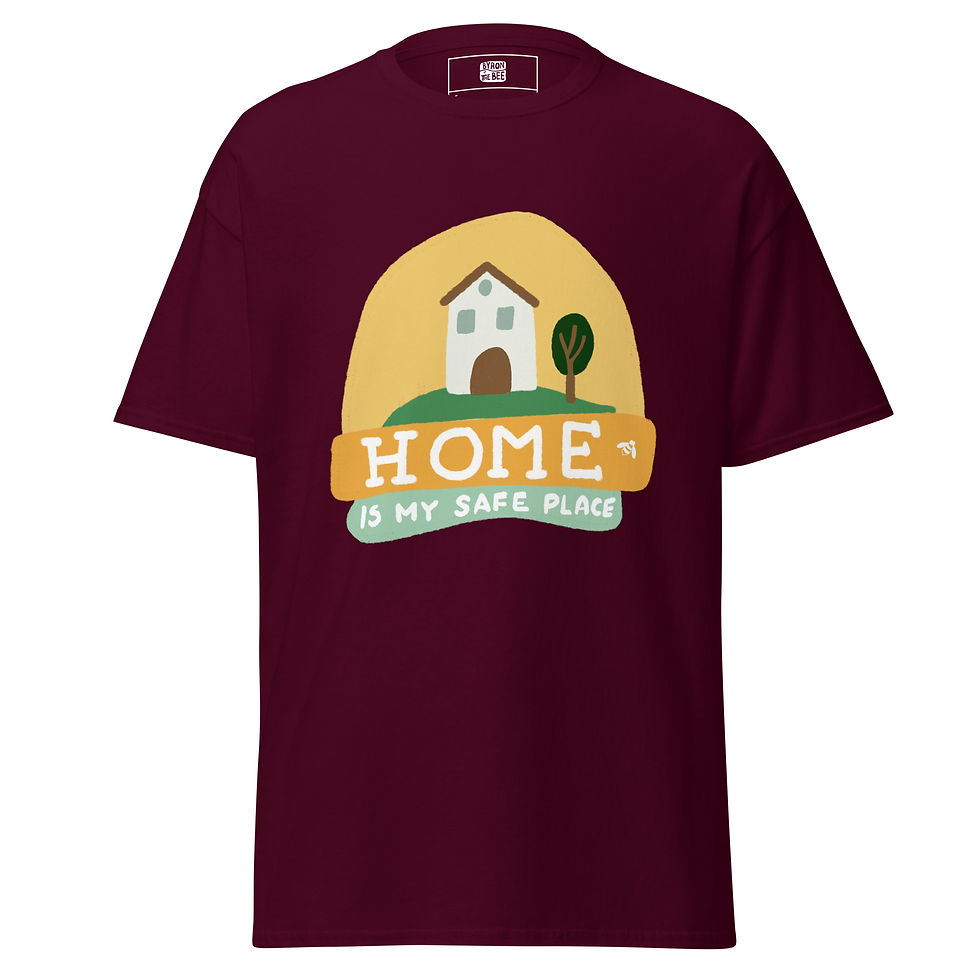 Miniatura: Home is my safe space introvert inspired illustrated t-shirt