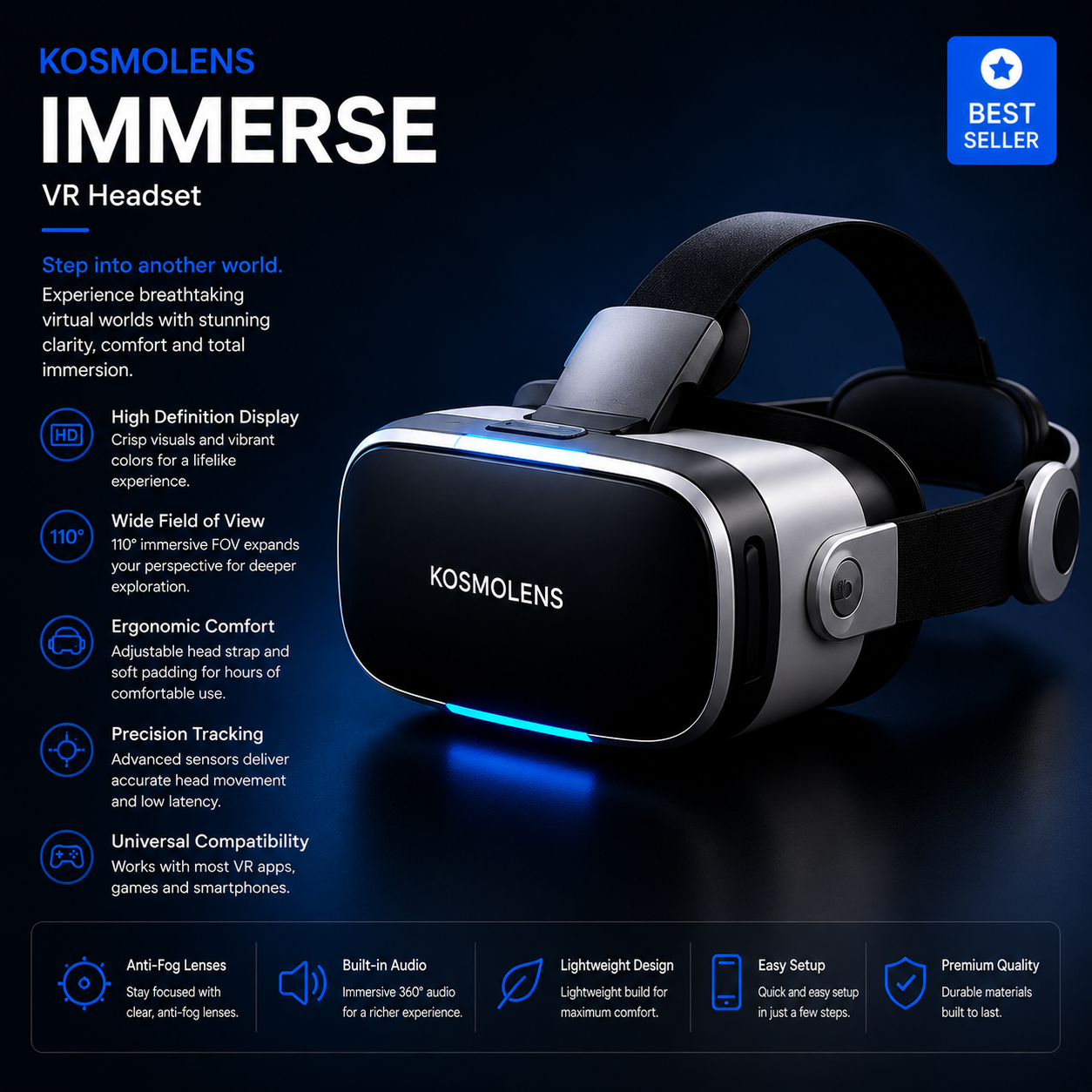 KOSMOLENS IMMERSE — VR Headset