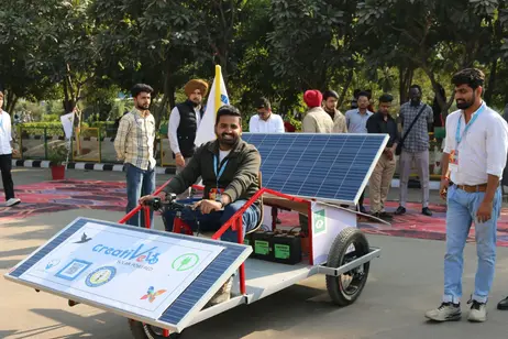 1GEN team members riding custom CreatiVelo bikes at CreatiVelo 2024 event.