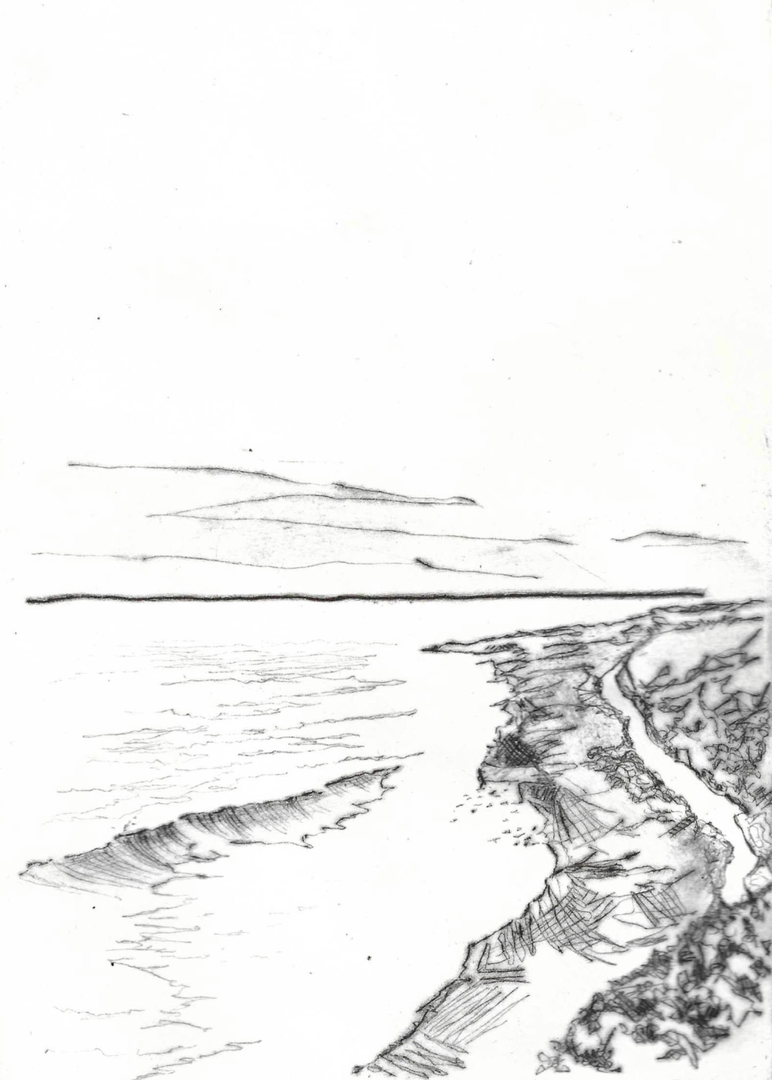 Druckgrafik von Gerald Klein Portugal Rota Vicentina Buch Cinza und der Fischweg