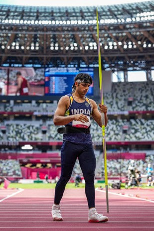 Neeraj Chopra at 2020 Summer Olympics (credit: AFI)