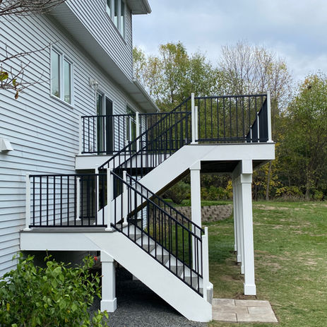 Deck With Multi Level Stairs