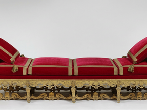 Image qui représente le lit de repos qui montre l'évolution de l'emrpise du bois sous Louis XIV