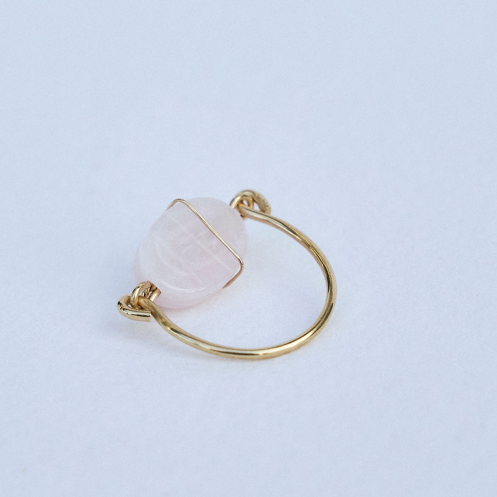 Miniature : Le scarabée Quartz rose