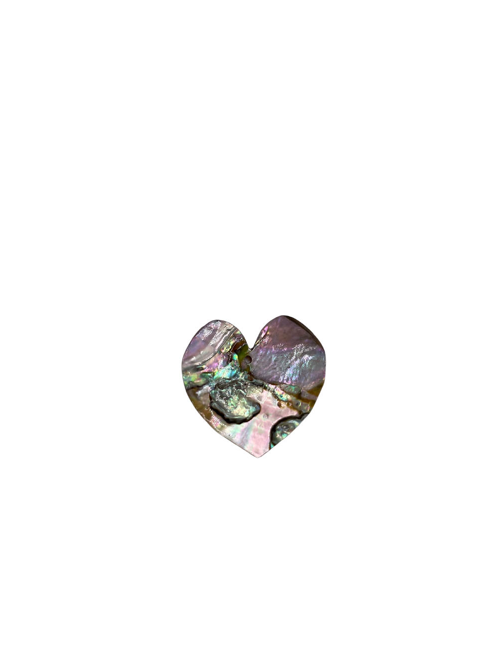Thumbnail: Heart-Shaped Abalone Disc Shell (2 hole)