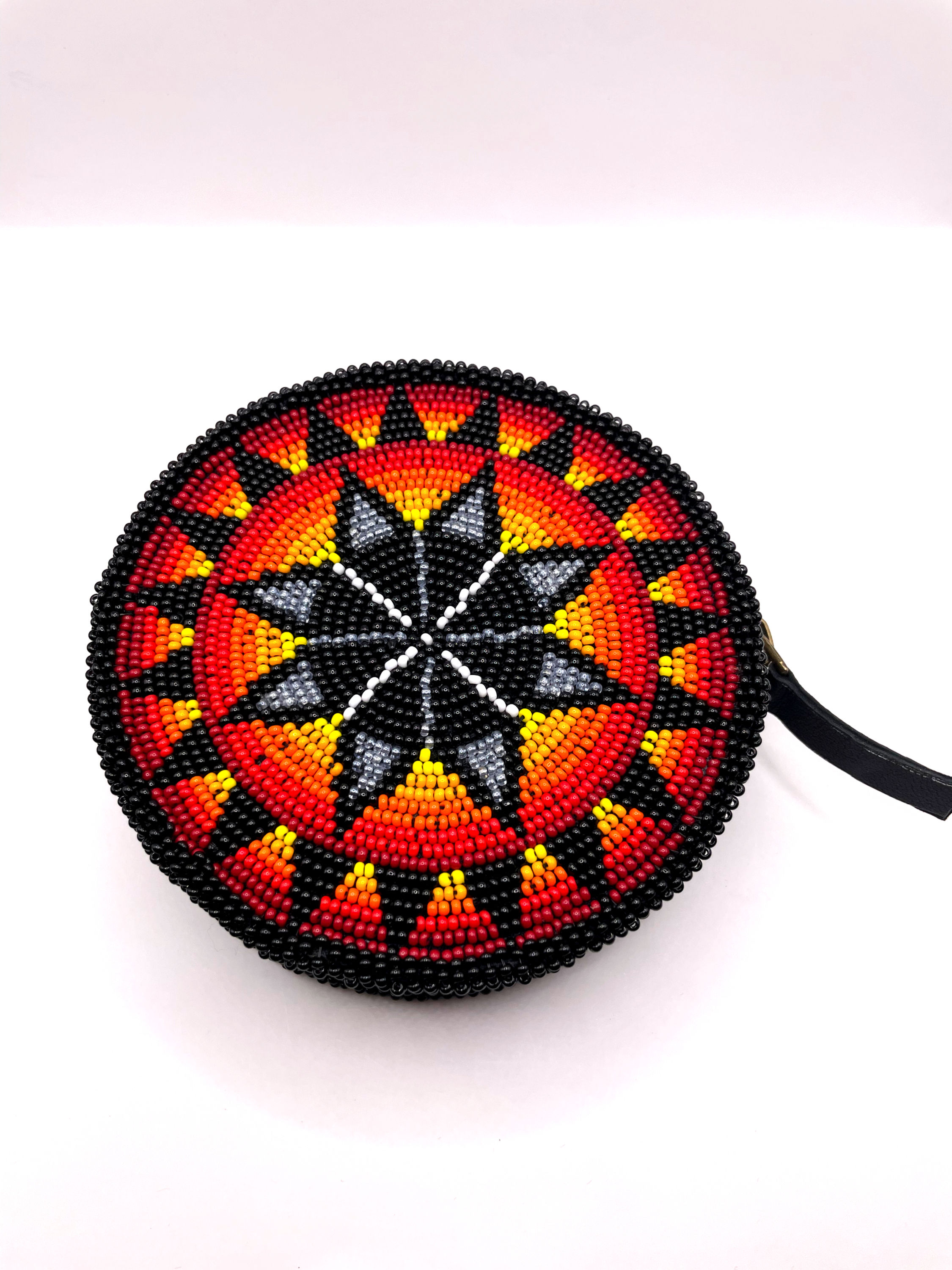 Round Beaded Coin Purse