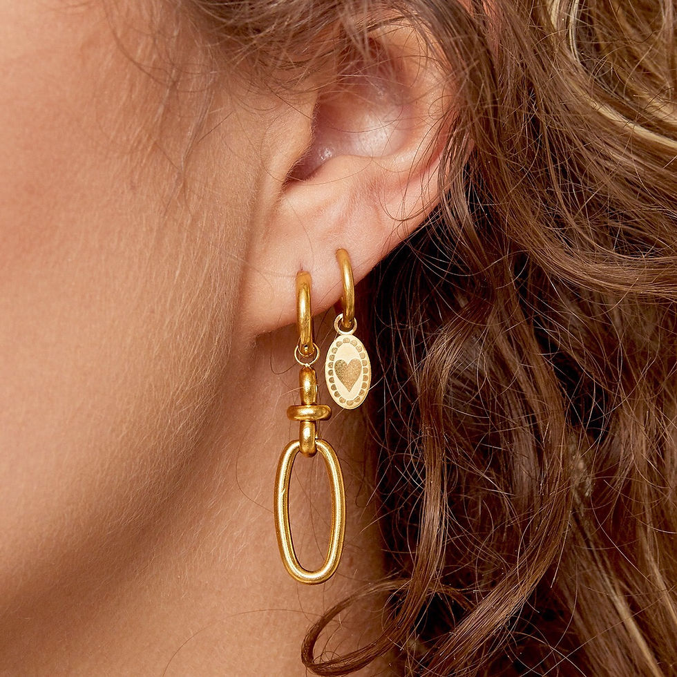 Thumbnail: Boho earrings gold