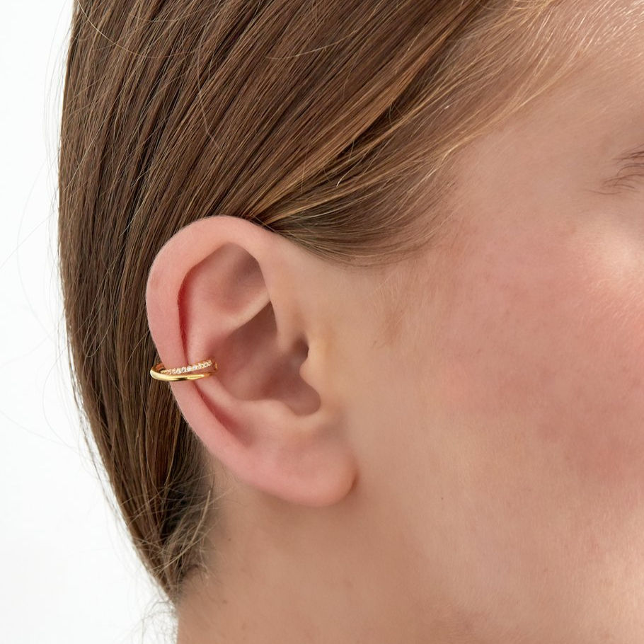 Thumbnail: Twist Me earcuff gold