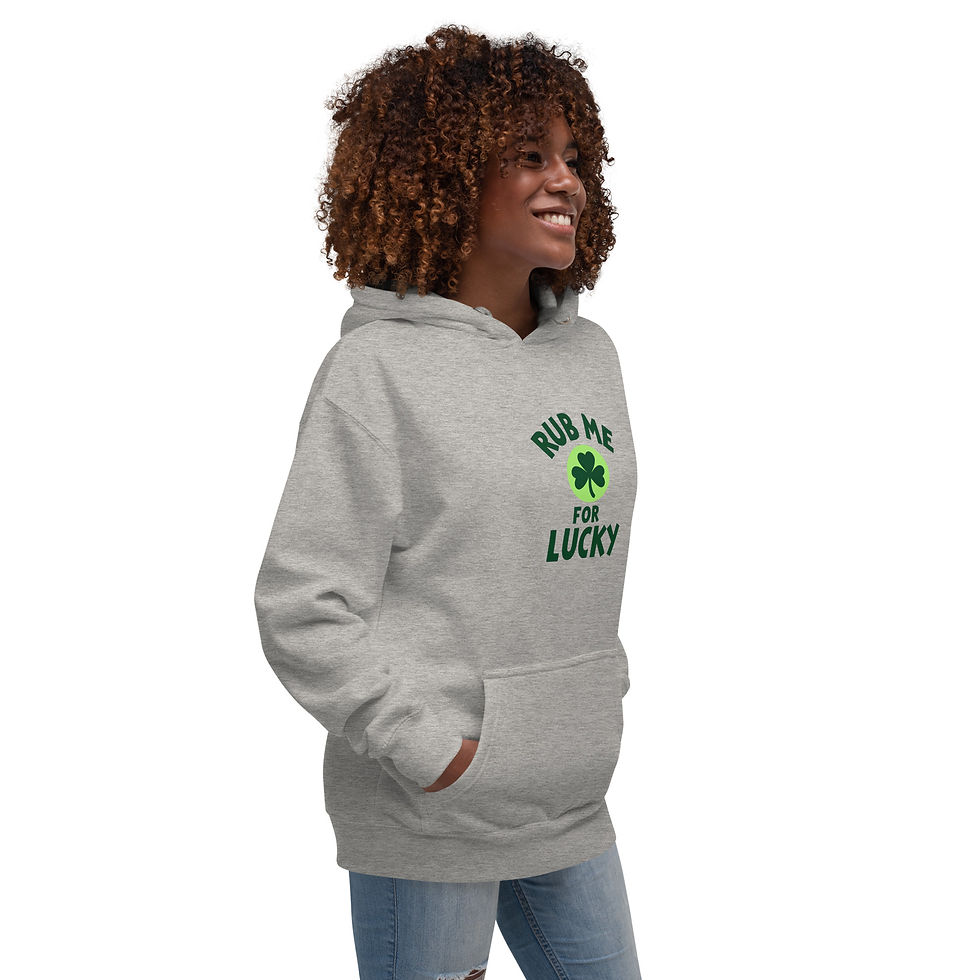 Thumbnail: Rub Me For Lucky Hoodie | Funny Shamrock St. Patrick’s Day Graphic Sweatshirt