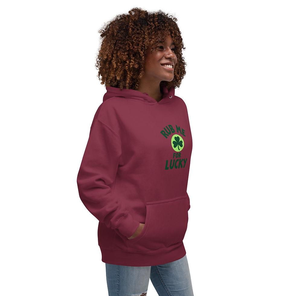 Thumbnail: Rub Me For Lucky Hoodie | Funny Shamrock St. Patrick’s Day Graphic Sweatshirt