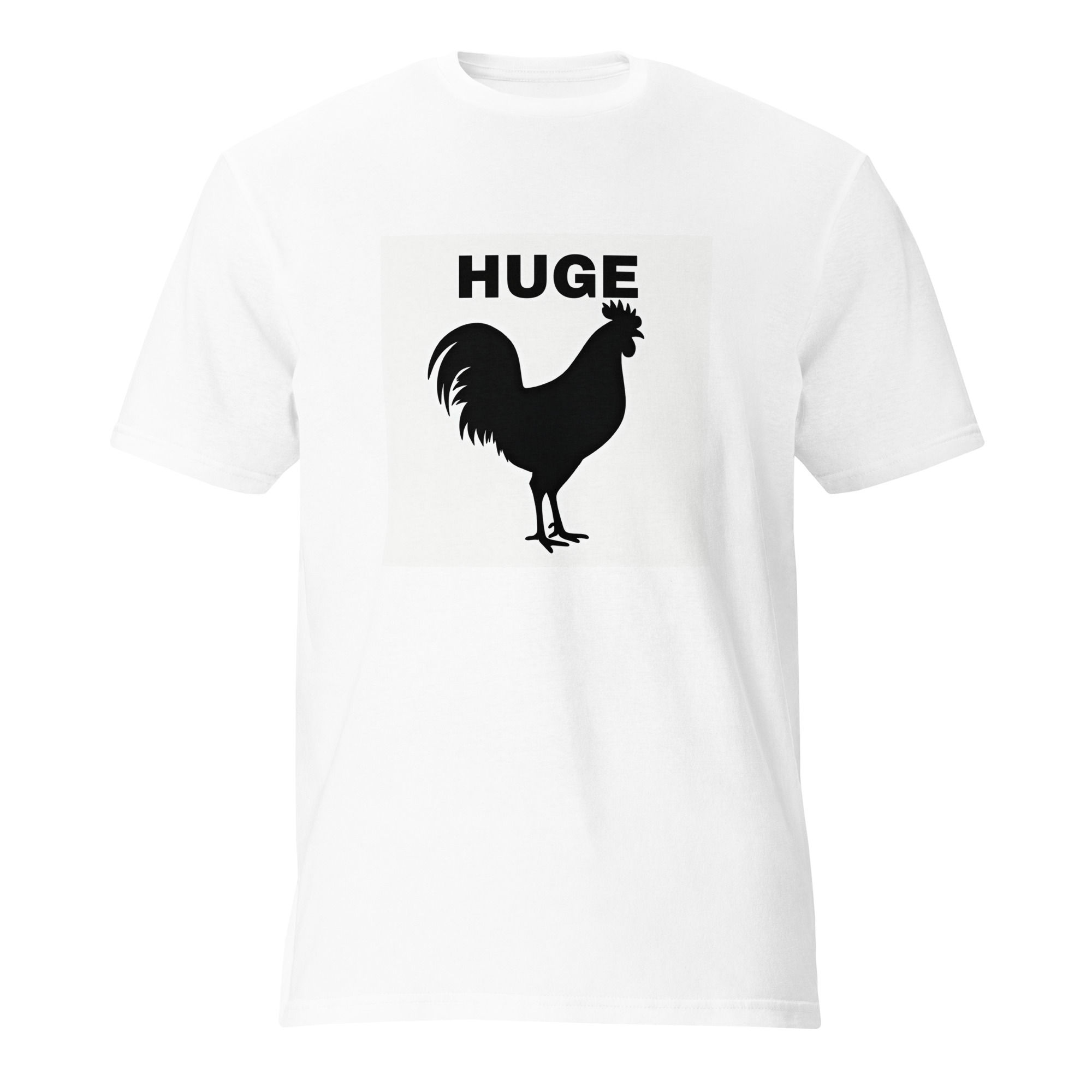 Huge Rooster Funny T-Shirt | Adult Humor Farm Chicken Tee