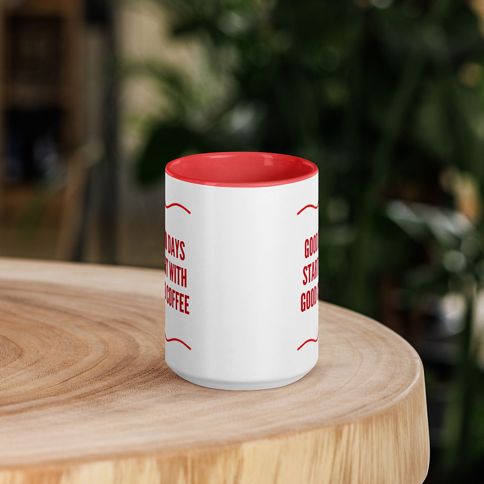 Thumbnail: Mug with Color Inside - Good days and coffee