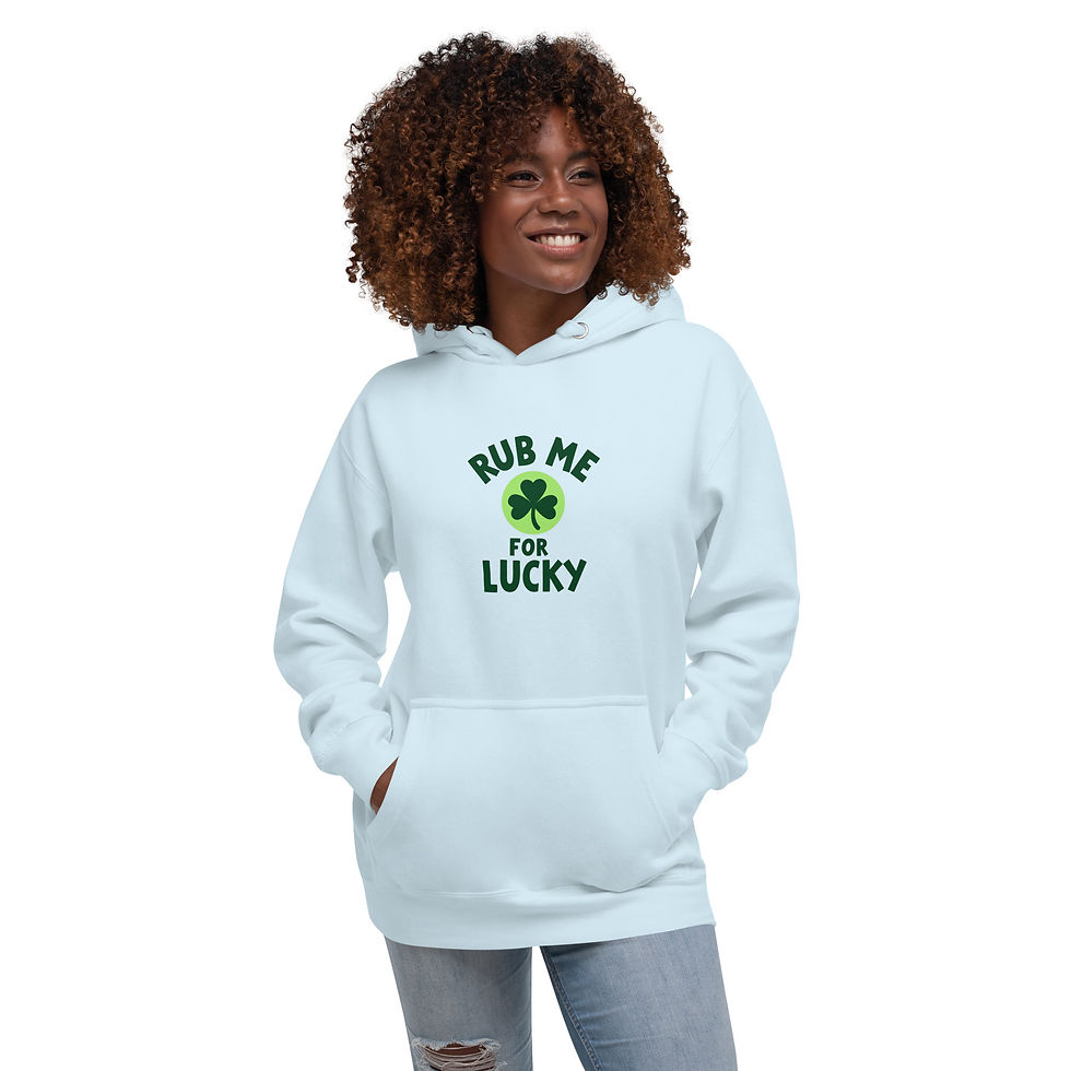 Thumbnail: Rub Me For Lucky Hoodie | Funny Shamrock St. Patrick’s Day Graphic Sweatshirt