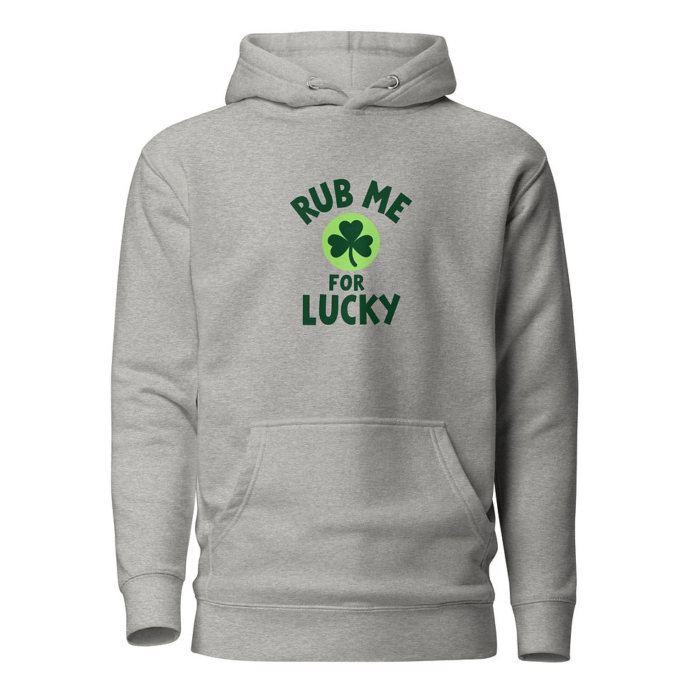Thumbnail: Rub Me For Lucky Hoodie | Funny Shamrock St. Patrick’s Day Graphic Sweatshirt