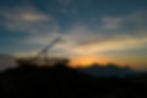 posta de sol sobre les muntanyes d’Andorra