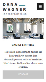 Design website templates – Innenarchitekt-Portfolio