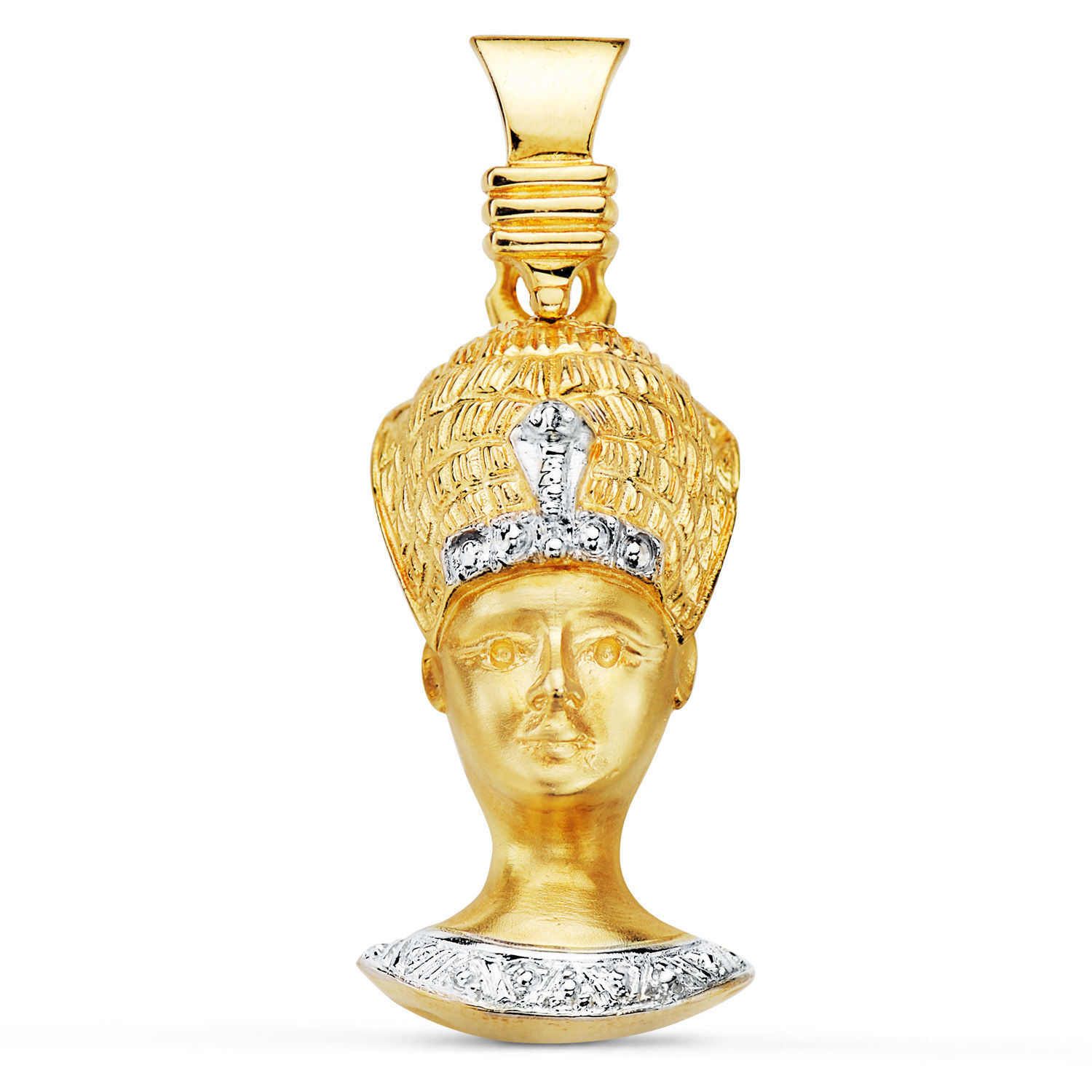 Colgante de oro bicolor 18K sacerdote egipcio