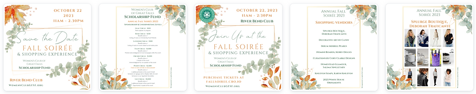 Women's Club of Great Falls Event Social Media Templates