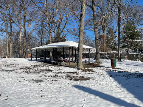 Pavilion in the snow