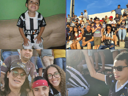 Garoto com deficiência visual realiza sonho de pisar no gramado do Coarcy da Mata