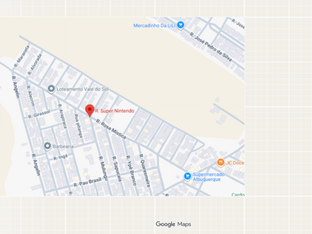 Super Nintendo e Mega Drive 'viram' nomes de ruas em Arapiraca